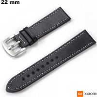 Bracciale Nero in Vera Pelle 22 mm per Orologio Xiaomi di Qualità