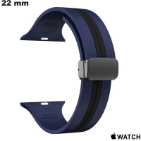 Armband Apple Watch Blauw 22mm horloge Silicone / Snelle Levering