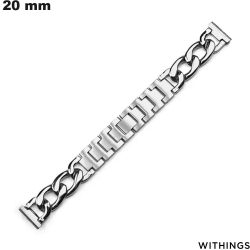 Bracelet Métal 20 mm de montre Argenté Withings