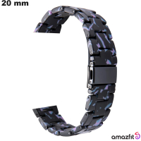 Vente Bracelet Noir de montre intelligente Résine 20mm Amazfit
