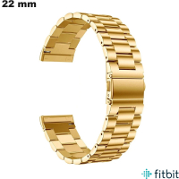Bracciale robusto dorato orologio connesso 22 mm FitBit economico