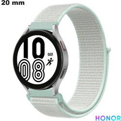 Bracelet 20mm de montre Honor Tissu Bleu
