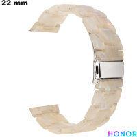 Bracelet 22 mm Blanc de montre Résine Honor