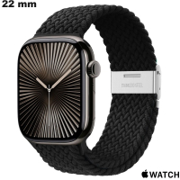 Acheter Bracelet Noir Apple Watch extensible 22mm Élastique