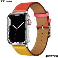 Comprar Pulsera 22mm Cuero Vero Apple Watch Naranja reloj