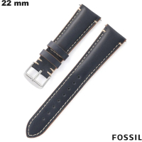 Comprar pulsera de 22 mm azul Fossil de cuero genuino para reloj