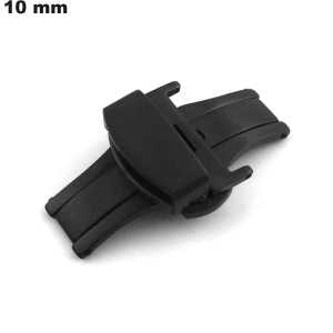 Fermoir 10 mm Noir Acier Inoxydable de bracelet Papillon pas cher Fermoir 10 mm Noir Acier Inoxydable de bracelet Papillon pas cher