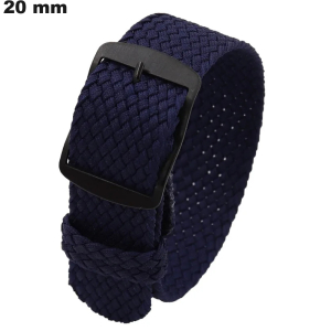 Bracciale 20mm per orologio Blu Tessuto - Spedizione Gratuita da 20€