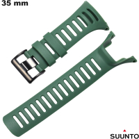Bracciale in silicone da 35 mm verde per orologio Suunto | Spedizione gratuita