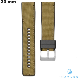 Vendita Bracciale Haylou Marrone 20 mm per smartwatch in Gomma