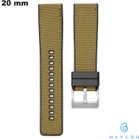 Vente Bracelet Haylou Marron 20 mm de smartwatch Caoutchouc