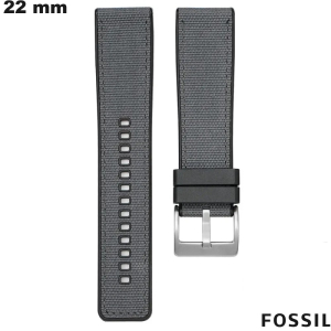 Pulsera original de silicona para reloj inteligente Fossil Gris barato