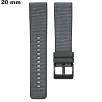 Pulsera de 20 mm u Gris reloj de repuesto de caucho barato