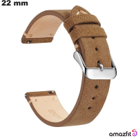 Bracelete de couro verdadeiro para relógio inteligente de 22 mm de qualidade