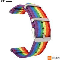 Pulsera Xiaomi Nylon Multicolor de 22 mm, reloj inteligente de calidad