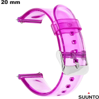 Pulseira 20 mm Suunto Transparente relógio conectado PVC barato