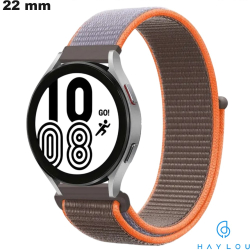 Bracelet 22mm Haylou de smartwatch Tissu Gris