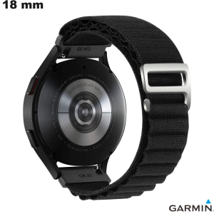 Brazalete de 18 mm para reloj inteligente de tela Garmin negro de calidad