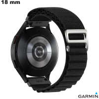 Brazalete de 18 mm para reloj inteligente de tela Garmin negro de calidad