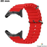 Pulsera de silicona para reloj de 20 mm roja Google Pixel barata