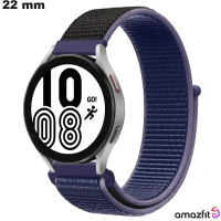 Pulsera de Nylon Azul para reloj de 22mm Amazfit: Calidad Premium
