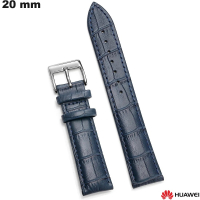 Pulsera de cuero genuino Huawei 20mm azul reloj barato