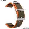Bracelet Vert Nylon Garmin smartwatch 22 mm | Qualité Premium