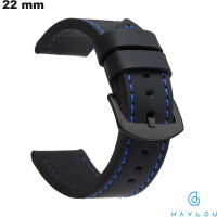 Pulsera Negra 22mm Haylou para reloj de Cuero PU  ●  Envío en 24h