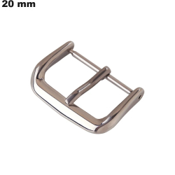20 mm Silver Stainless Steel Ardillon Watch Strap