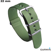 Pulsera de reloj inteligente 22mm Nylon Verde Garmin barata