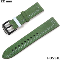 Vente Bracelet Fossil 22mm Cuir véritable montre connectée
