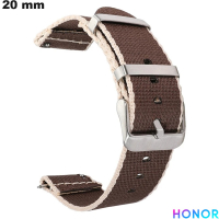 Bracciale per orologio Nylon 20mm Honor Marrone \ Spedizione Gratuita