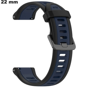 Bracelete 22mm de Borracha para Relógio Azul: Montagem Fácil