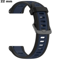 Bracelete 22mm de Borracha para Relógio Azul: Montagem Fácil