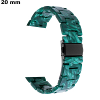 Bracciale Verde mostra Resina 20 mm ● Spedizione Gratuita