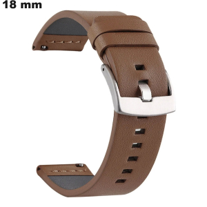 Venta de Pulsera Marrón original para reloj de 18mm de cuero sintético