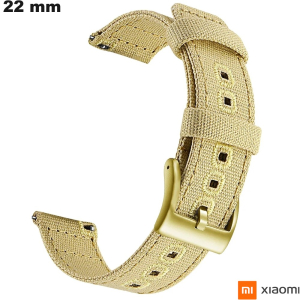 Armband Xiaomi Textiel Beige 22 mm voor Horloge / Eenvoudige Montage