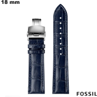 Bracciale Blu 18mm eleganza Pelle Fossil ● Portafoglio Offerto