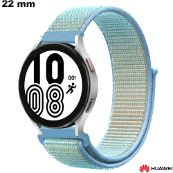 Armband Velcro Smartwatch Blau Stoff Huawei