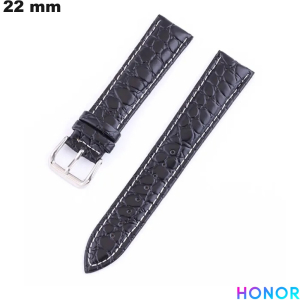 Vente Bracelet Honor Negro de Cuero Verdadero para Reloj de 22mm