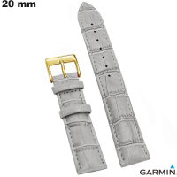 Comprar Pulseira Cinza 20mm Couro verdadeiro Garmin relógio