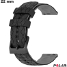 Bracciale 22 mm Polar per orologio intelligente Nero economico