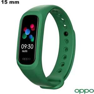 Vendita Bracciale orologio Verde 15 mm Oppo Gomma (Cinturino, ...))