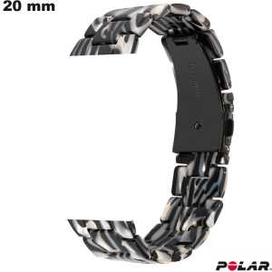 Pulsera Negra 20 mm Resina Polar reloj \ Envío Gratis