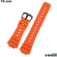 Verkauf des orangen Armbands für Casio G-Shock Uhr aus Silikon 16 mm