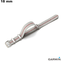 Bracciale in nylon grigio da 18 mm per orologio intelligente Garmin di alta qualità