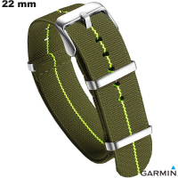 Bracciale in tessuto Nato Verde Garmin 22mm per smartwatch a buon prezzo