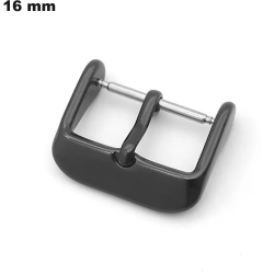Boucle Stalen Armband 16 mm Zwarte Ardillon