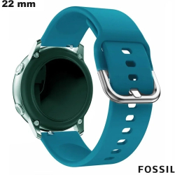 Bracelet pour montre confortable Fossil 22 mm Bleu