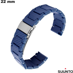 Bracelet de montre Bleu 22mm Fibre de Carbone Suunto